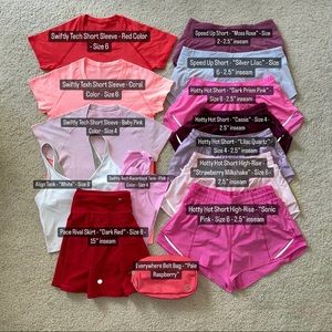 Lululemon Hotty Hot Swiftly Tech Speed Up Align Tank Pace Rival Skirt